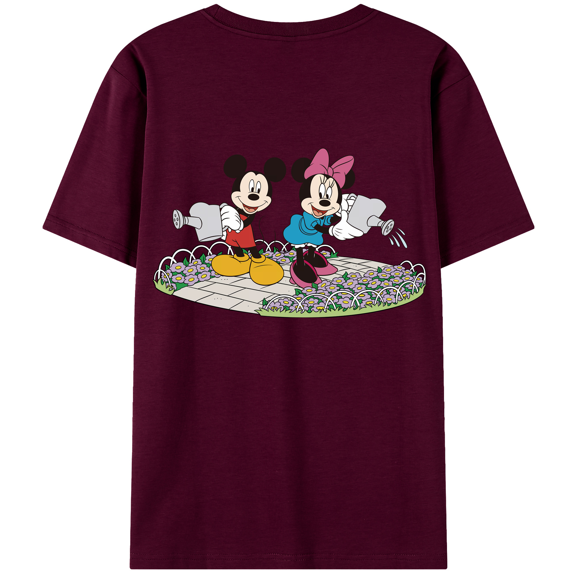 （画像用） ミッキーマウス Mickey Mouse レディース半袖Tシャツ(バックプリント)